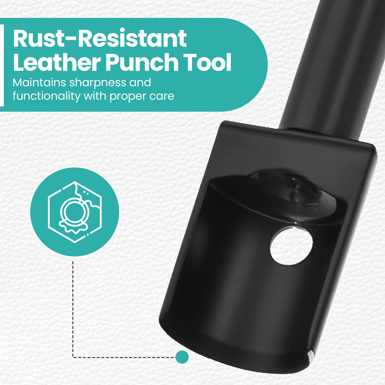 Half-Round Leather Punch Tool (15mm - 45mm)