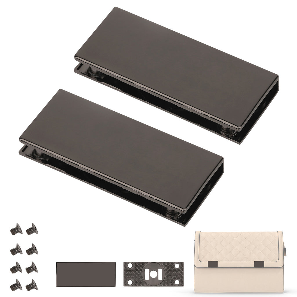 Rectangular Magnetic Edge Clasp Plates (Set of 2)