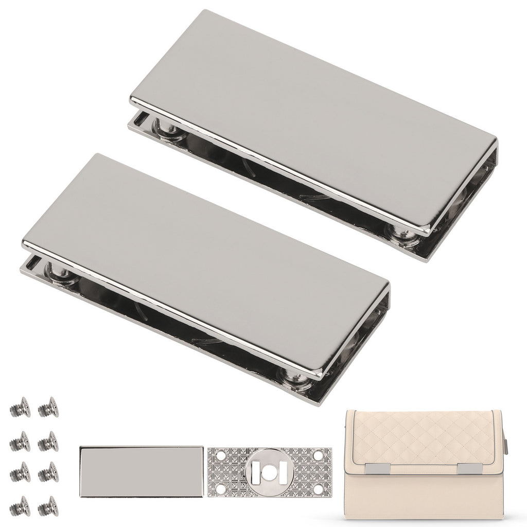 Rectangular Magnetic Edge Clasp Plates (Set of 2)