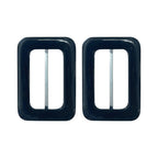 50mm Black Plastic Triglide Adjuster Buckle PVC Quality Leather Slider Buckles