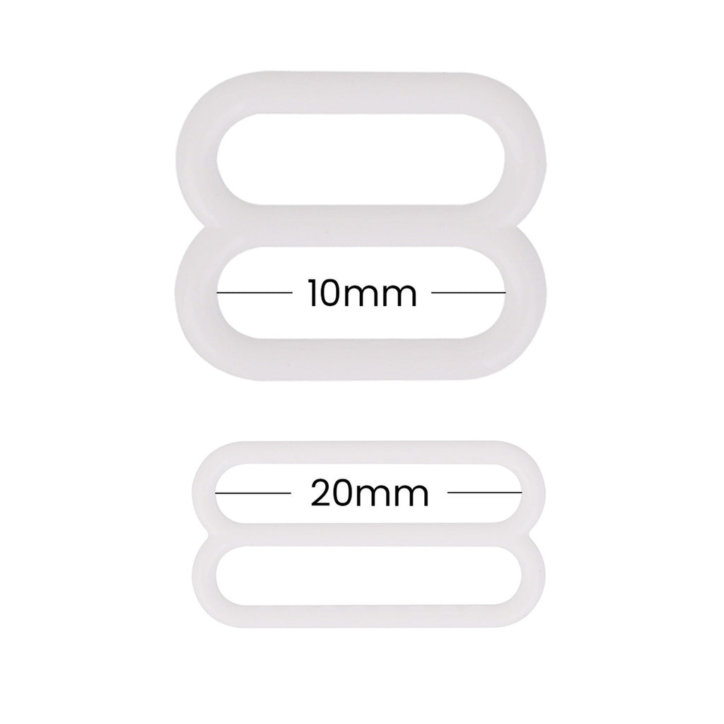 KAM Plastic Bra Strap Adjuster Buckles (Pack of 10)