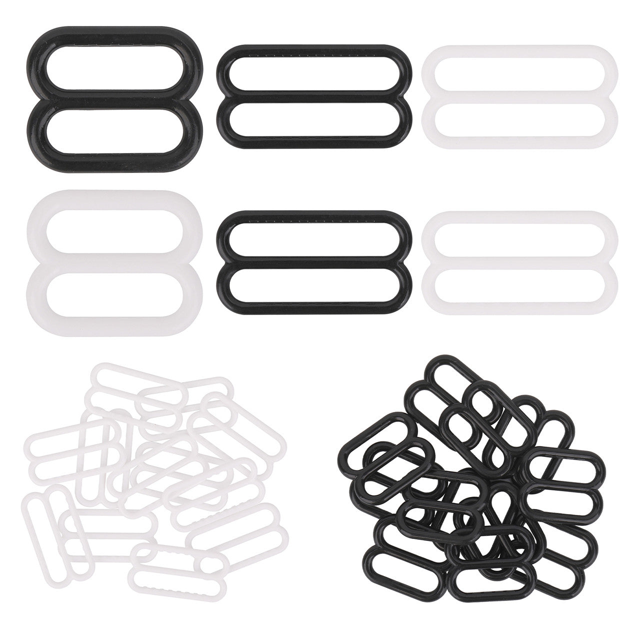 KAM Plastic Bra Strap Adjuster Buckles (Pack of 10)