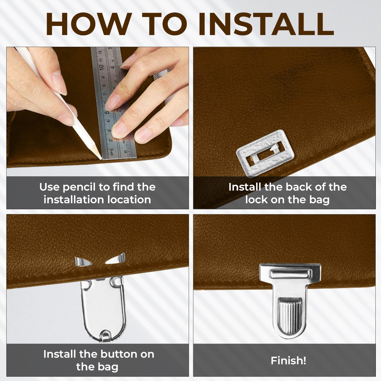 25mm Round Tuck Lock Clasp