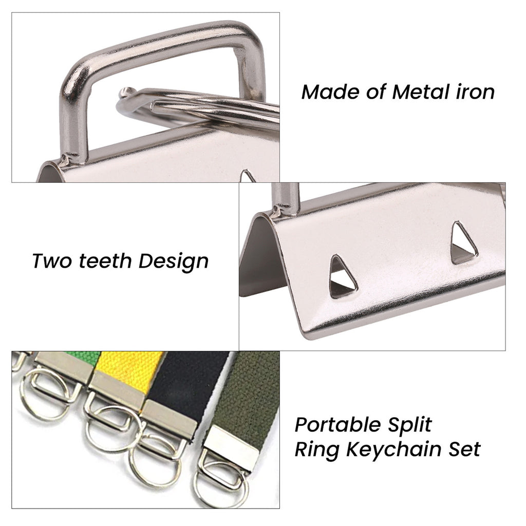 25mm Wrist Key Chain with Split Rings (Pack of 5)