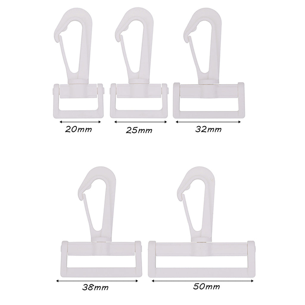KAM Plastic Swivel Snap Lobster Clasp Hooks (Pack of 10)