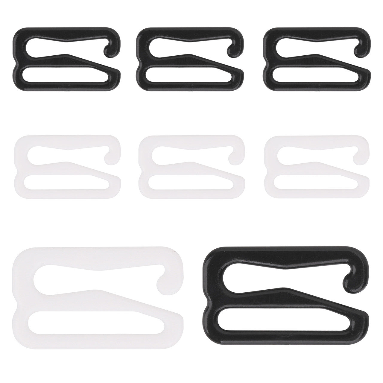 KAM Tri-Glide Slider Buckle Bra Hooks (Pack of 10)