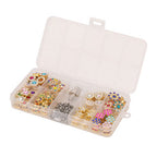 Rhinestone & Crystal Gem Buttons Kit with Silver Dome Studs & Die Set