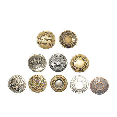 17mm Jeans Buttons Pack 50