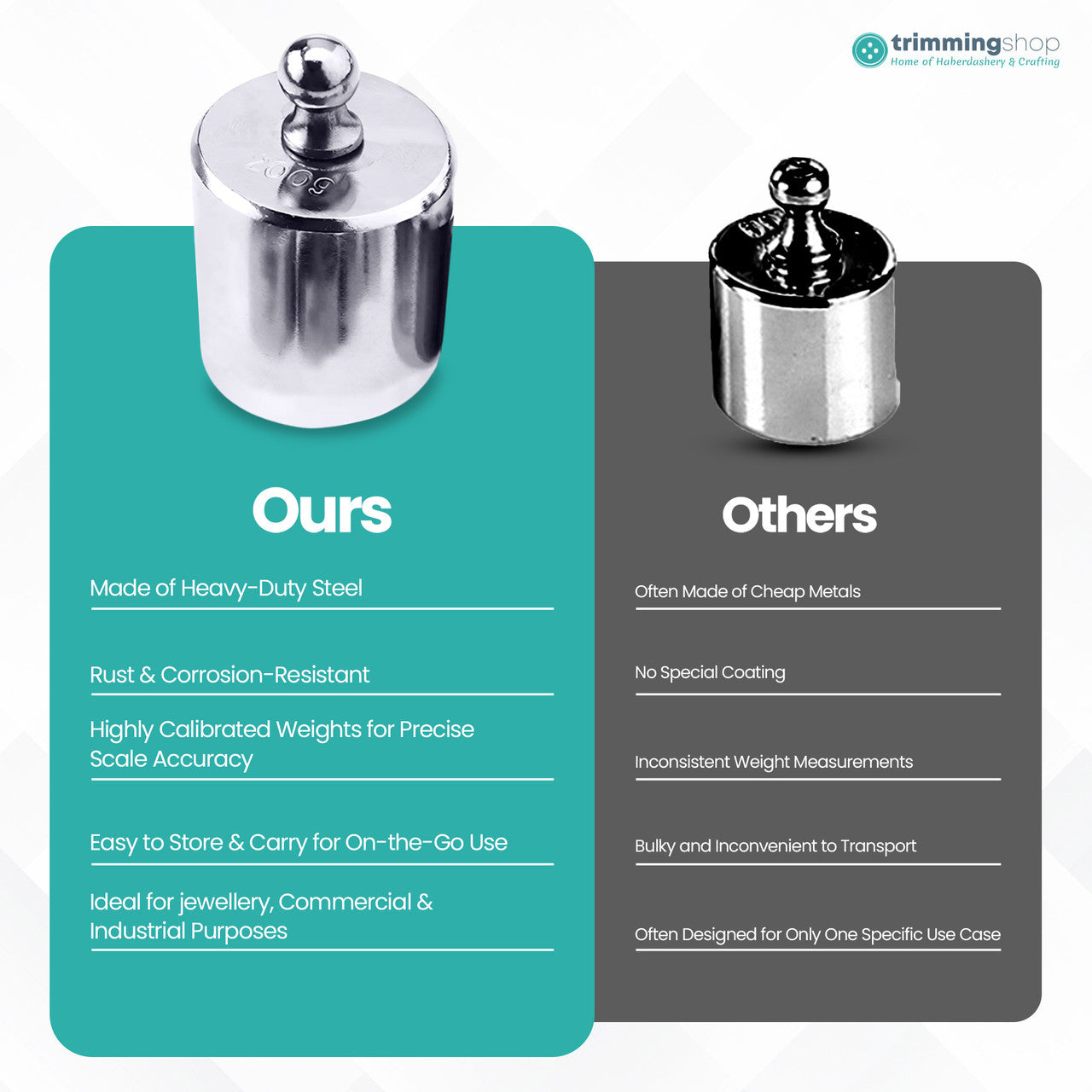 Precision Stainless Steel Calibration Weights Set