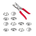 Jersey Cap Snap Poppers (Pack of 100) with Fixing Pliers