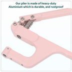Double Cap Rivet Fixing Die Set with Pink ZYT Table Top Plier