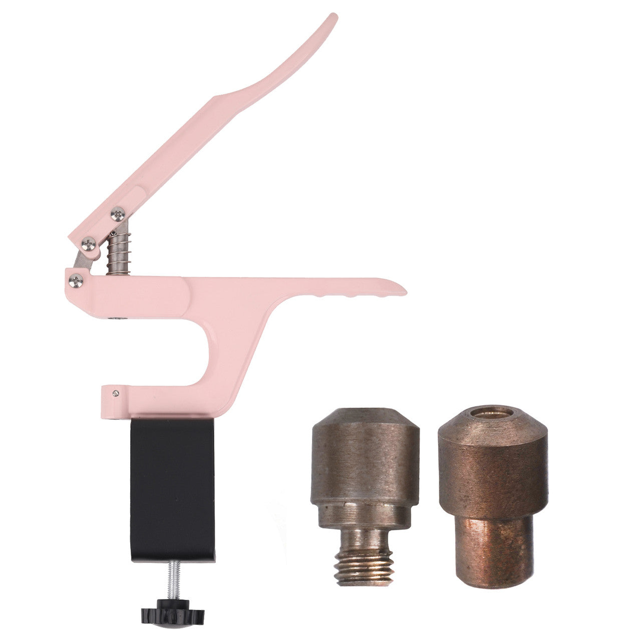 Double Cap Rivet Fixing Die Set with Pink ZYT Table Top Plier