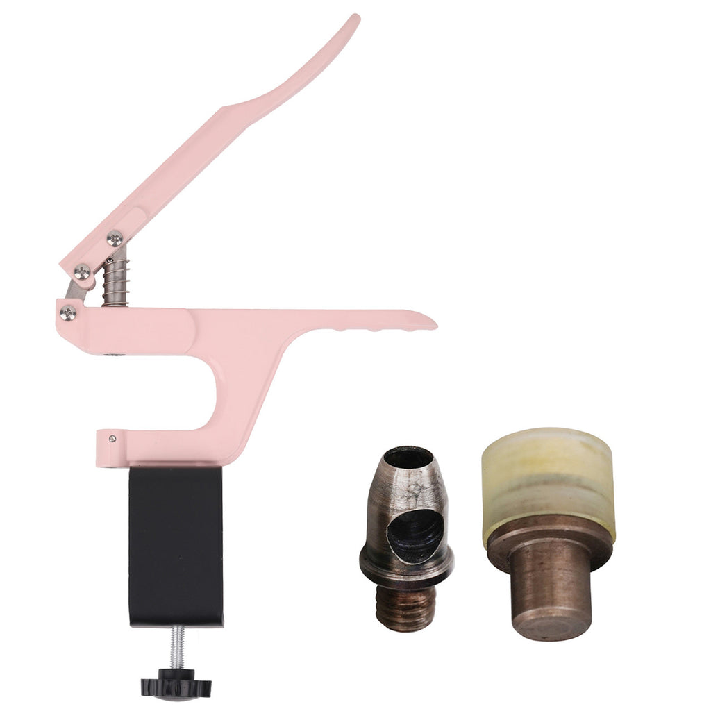 Hole Cutter Die Set with Pink ZYT Table Top Plier