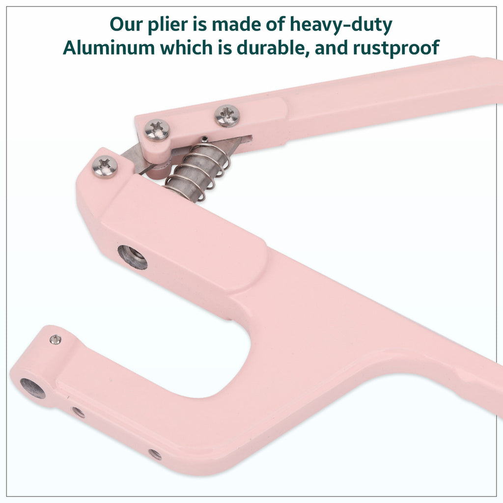 Hole Cutter Die Set with Pink ZYT Table Top Plier