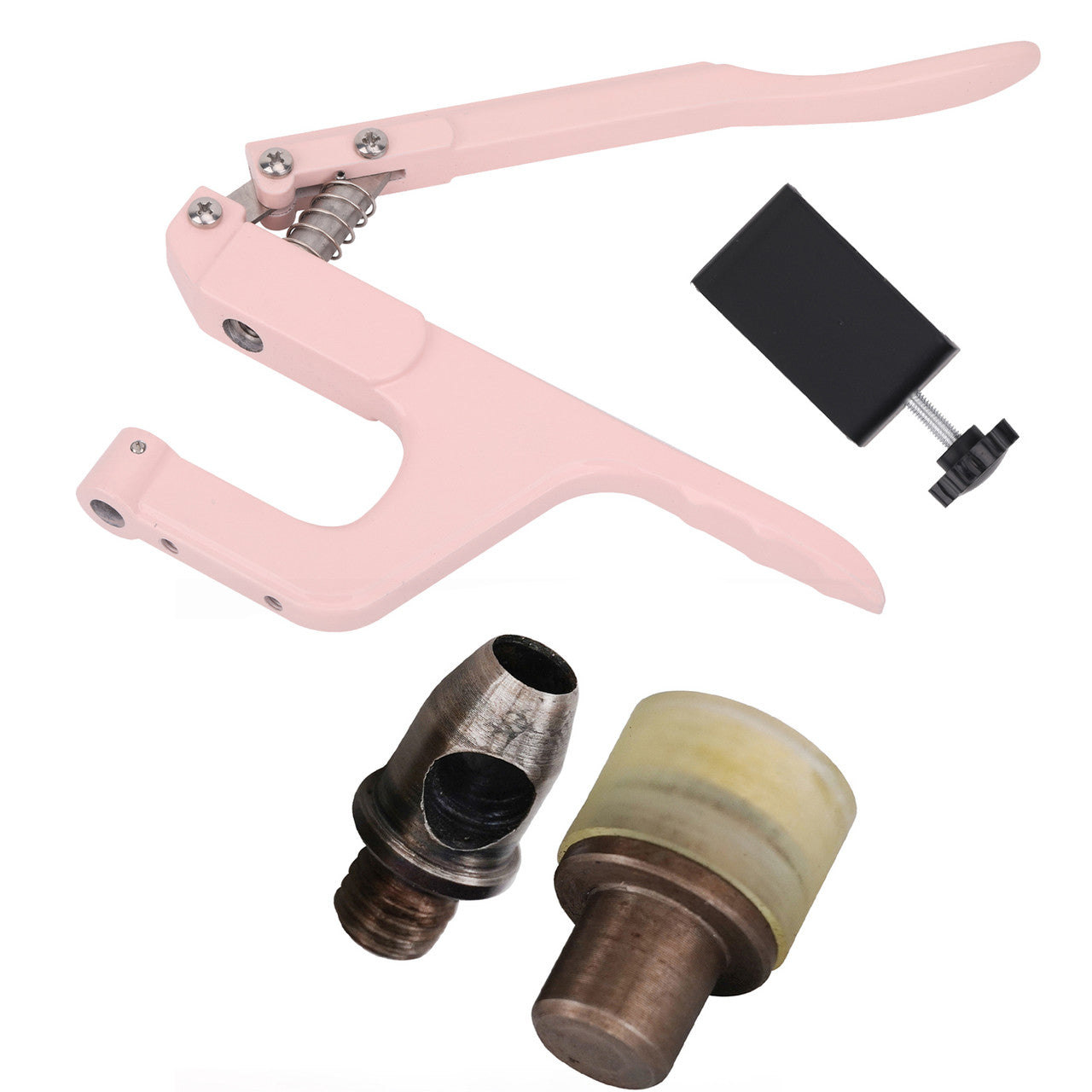 Hole Cutter Die Set with Pink ZYT Table Top Plier