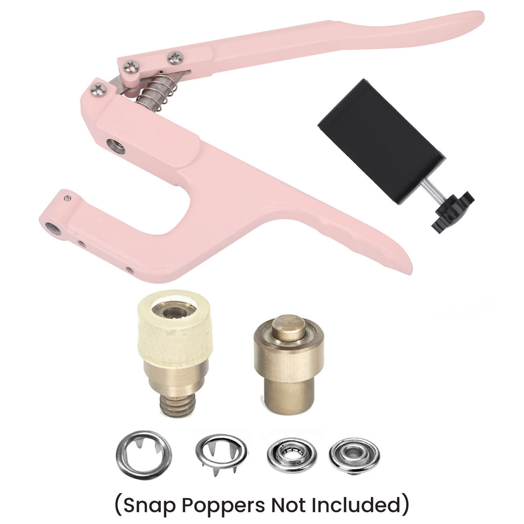 Snap Poppers Dies Set with Pink ZYT Table Top Plier