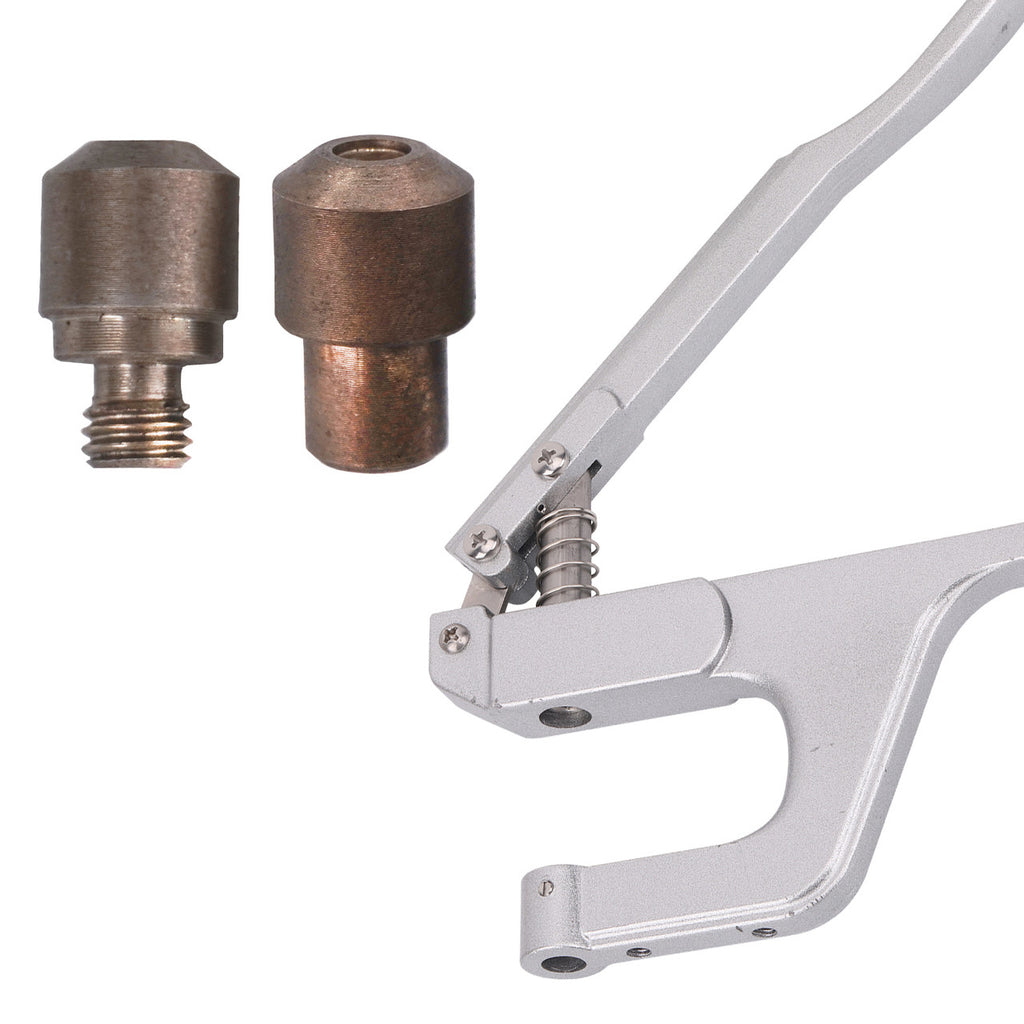 Double Cap Rivet Fixing Die Set with Silver ZYT Table Top Plier