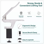 Double Cap Rivet Fixing Die Set with Silver ZYT Table Top Plier