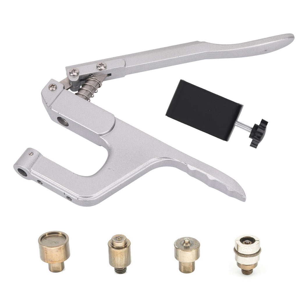 Press Studs Fixing Die Set with Silver ZYT Table Top Plier