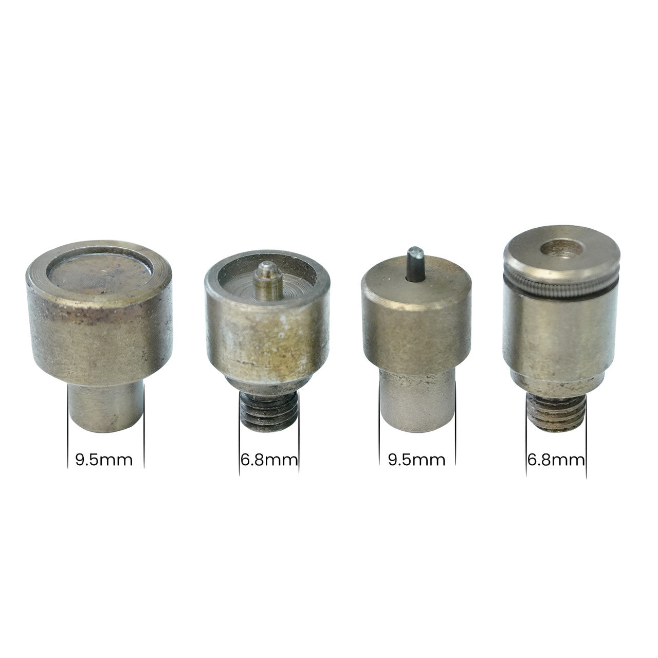 S Spring Press Studs Fixing Dies Set with Silver ZYT Table Top Plier