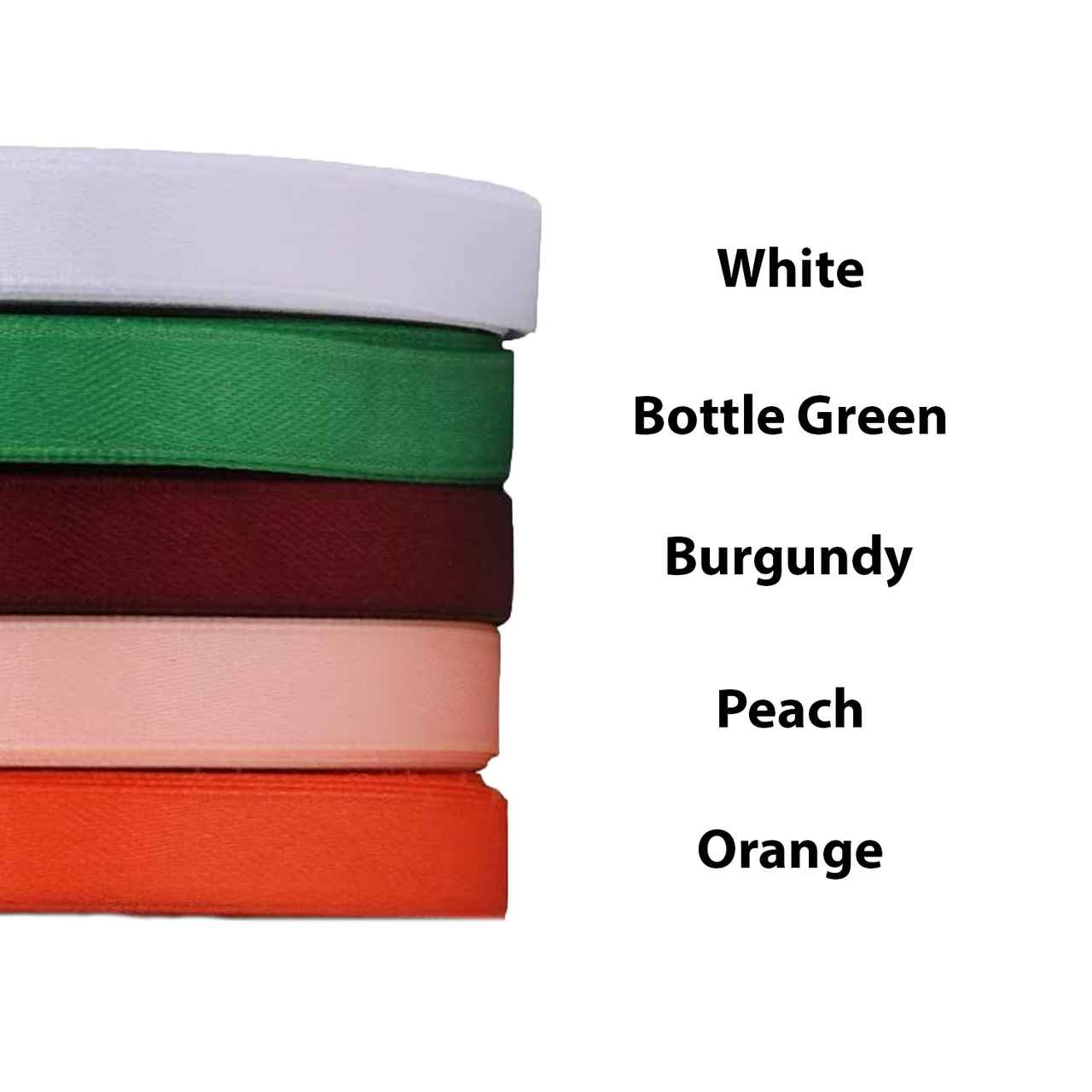 10m Double Sided Satin Ribbon