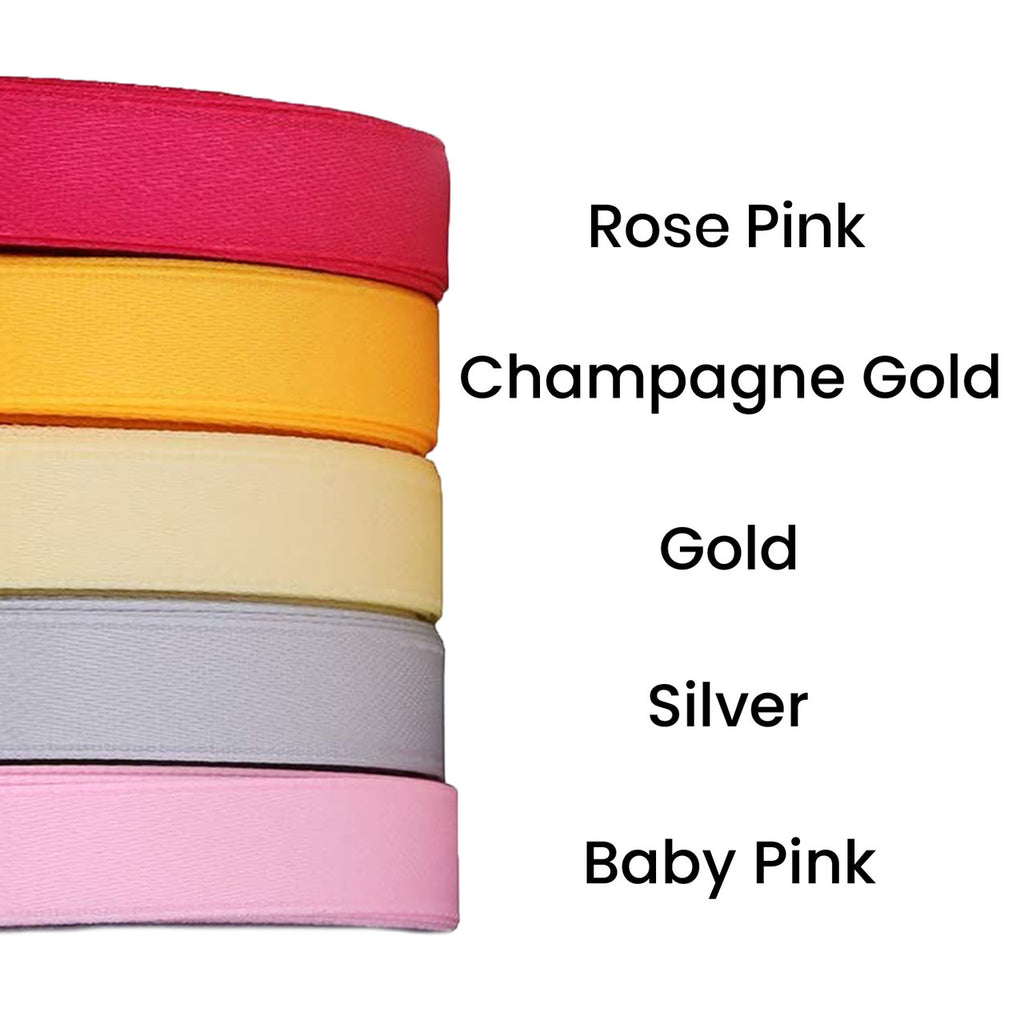 10m Double Sided Satin Ribbon