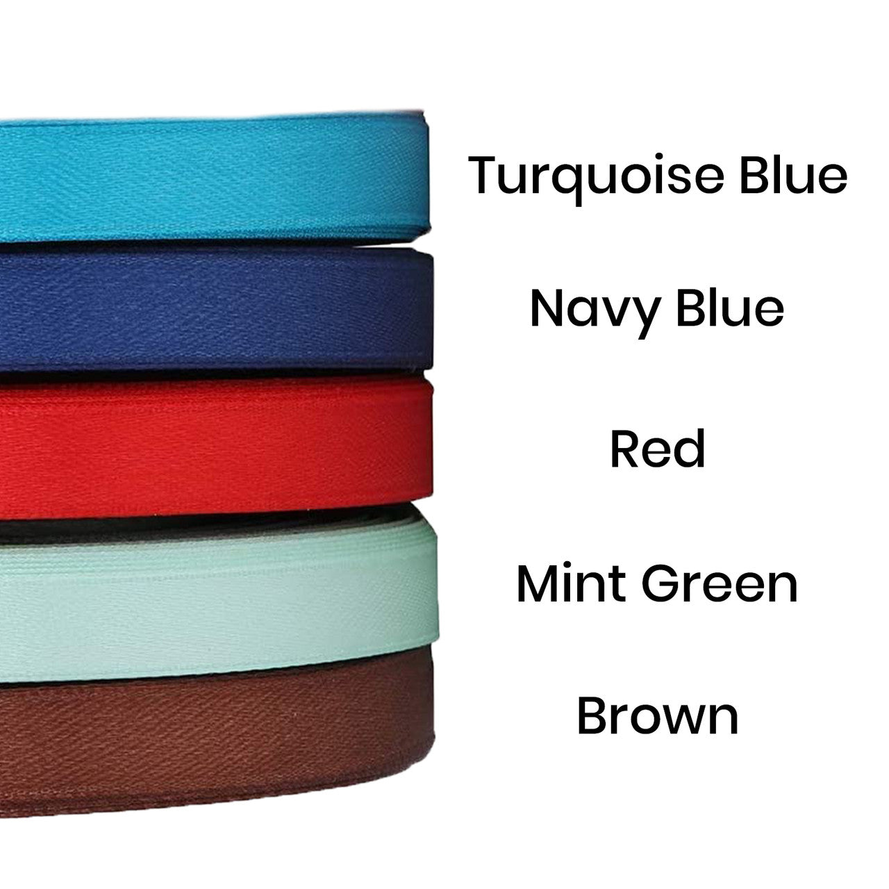 10m Double Sided Satin Ribbon