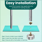 Double Cap Rivets Fixing Hand Tool