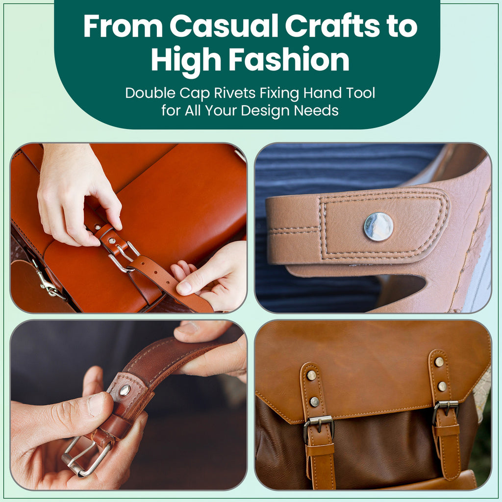 Double Cap Rivets Fixing Hand Tool