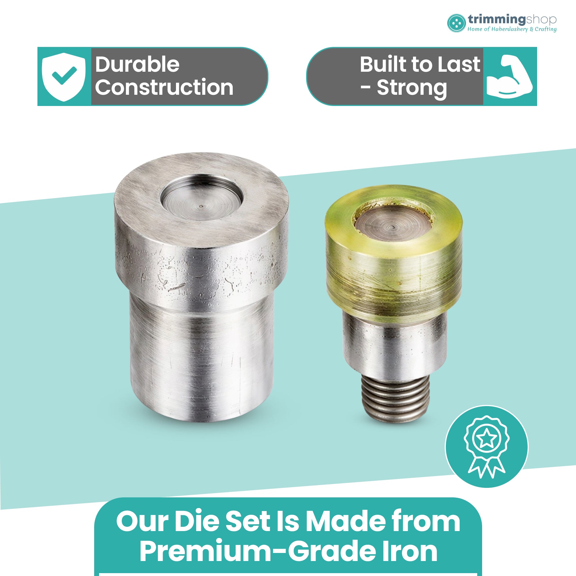 Double Cap Tubular Rivets Die Set for Green Machine Hand Press