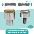 Oval Eyelets Die Set for Green Machine Hand Press