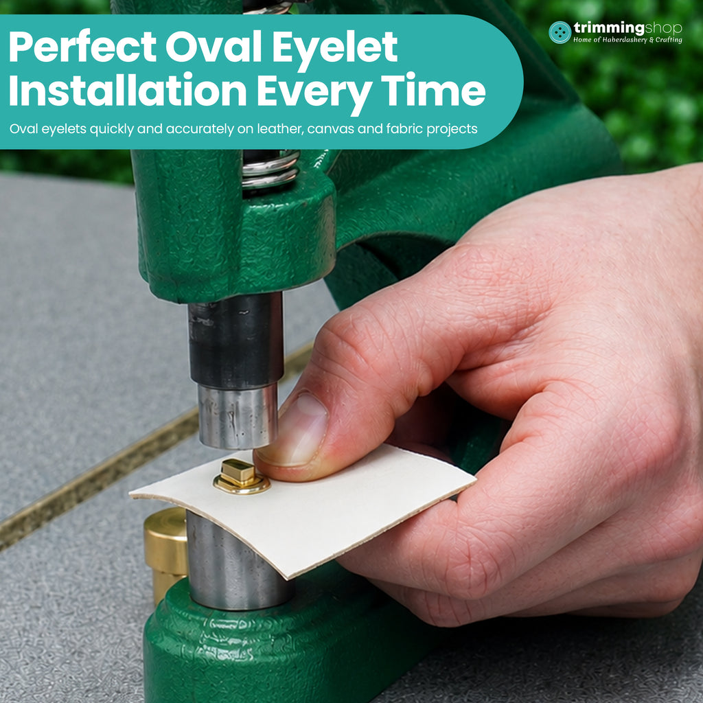 Oval Eyelets Die Set for Green Machine Hand Press