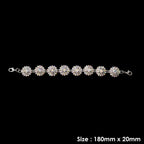 Sew-On Single-Row Diamante Motif