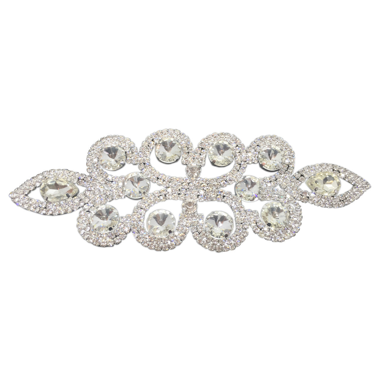 Diamante Motif - 5089 - Silver