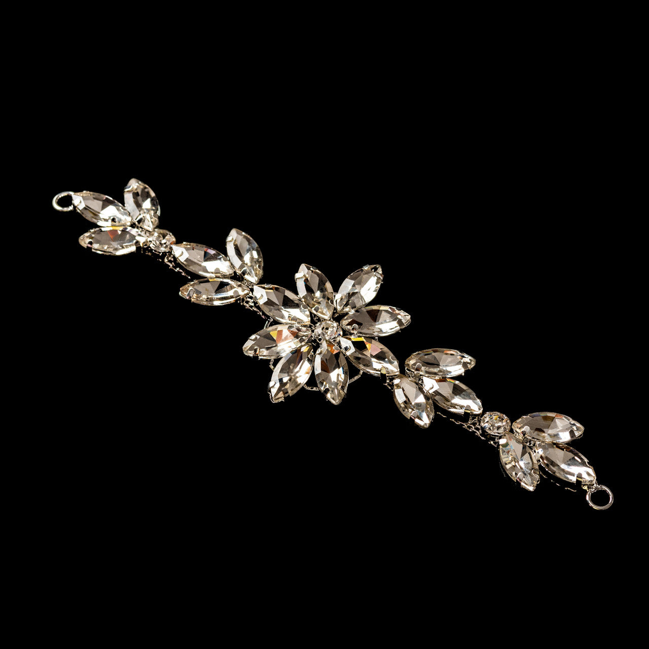 Crystal Rhinestone Motif Applique - Clear