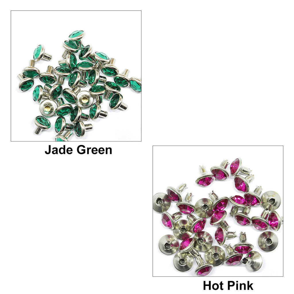 8mm Diamante Rivets (Pack of 10)