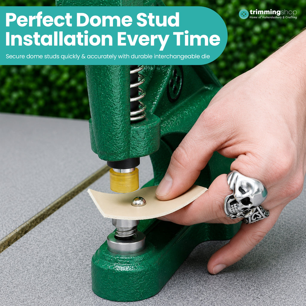 Dome Studs with Pins Die Set for Green Machine Hand Press