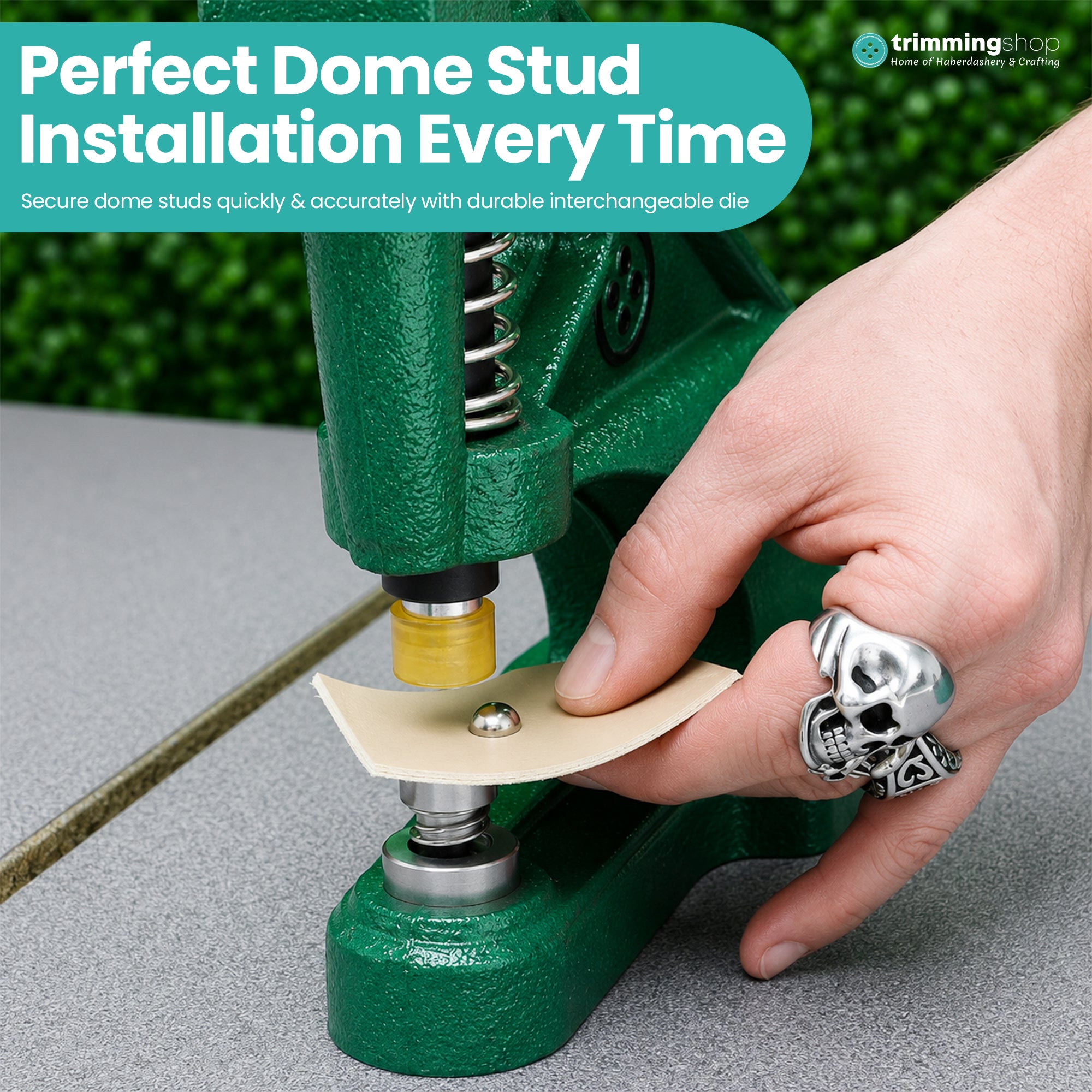 Dome Studs with Pins Die Set for Green Machine Hand Press