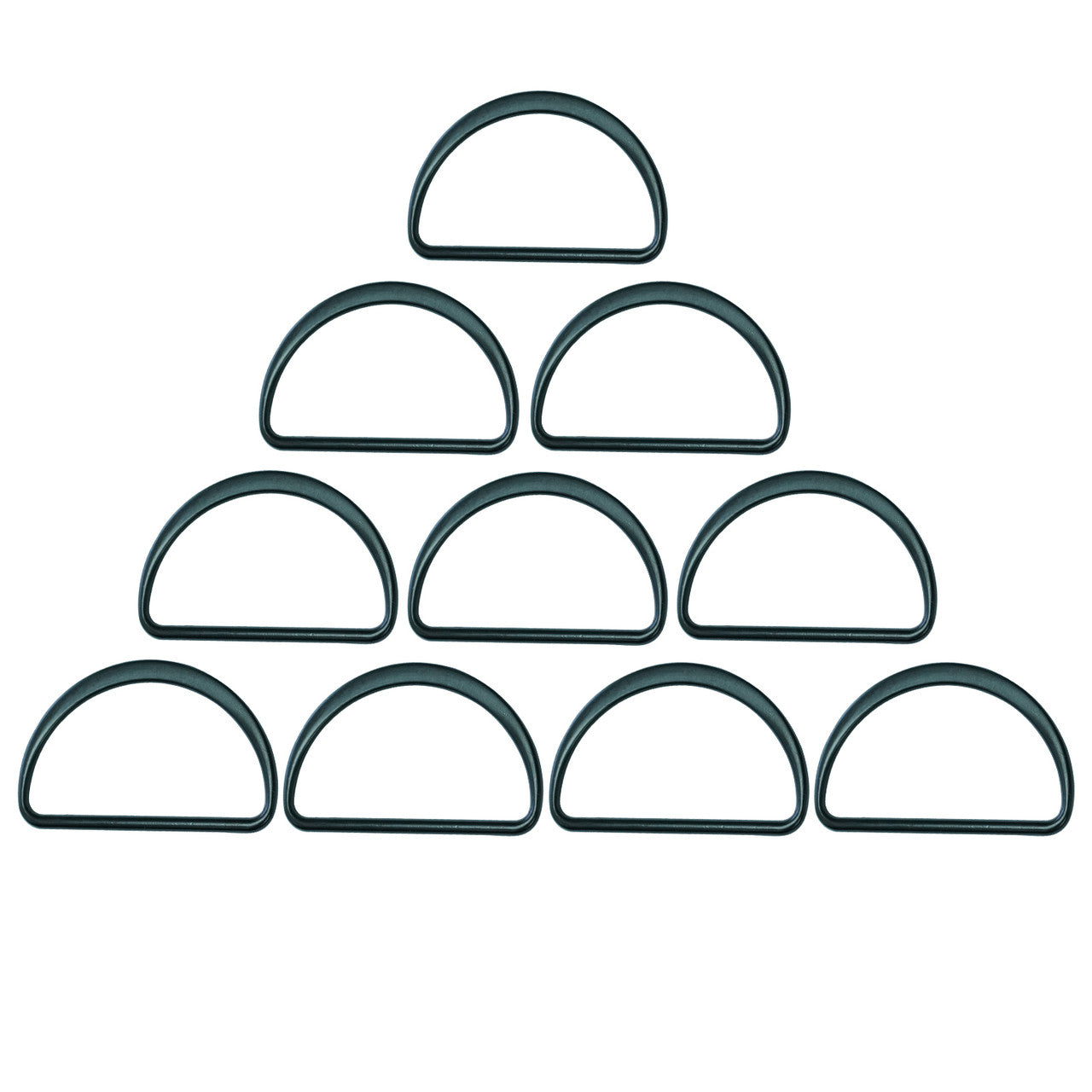 43mm Welded Metal D Ring Fasteners Buckle (Pack of 10)