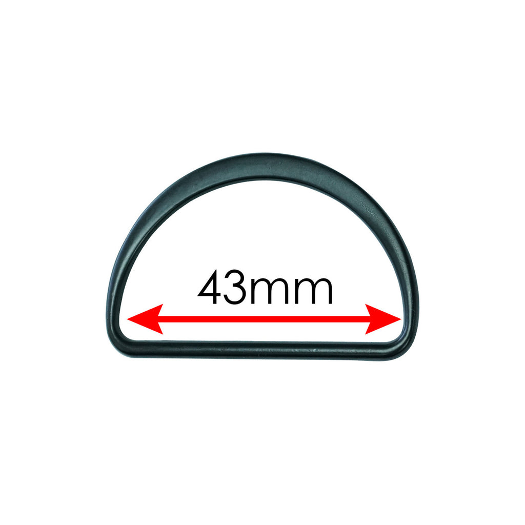 43mm Welded Metal D Ring Fasteners Buckle (Pack of 10)