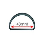 43mm Welded Metal D Ring Fasteners Buckle (Pack of 10)