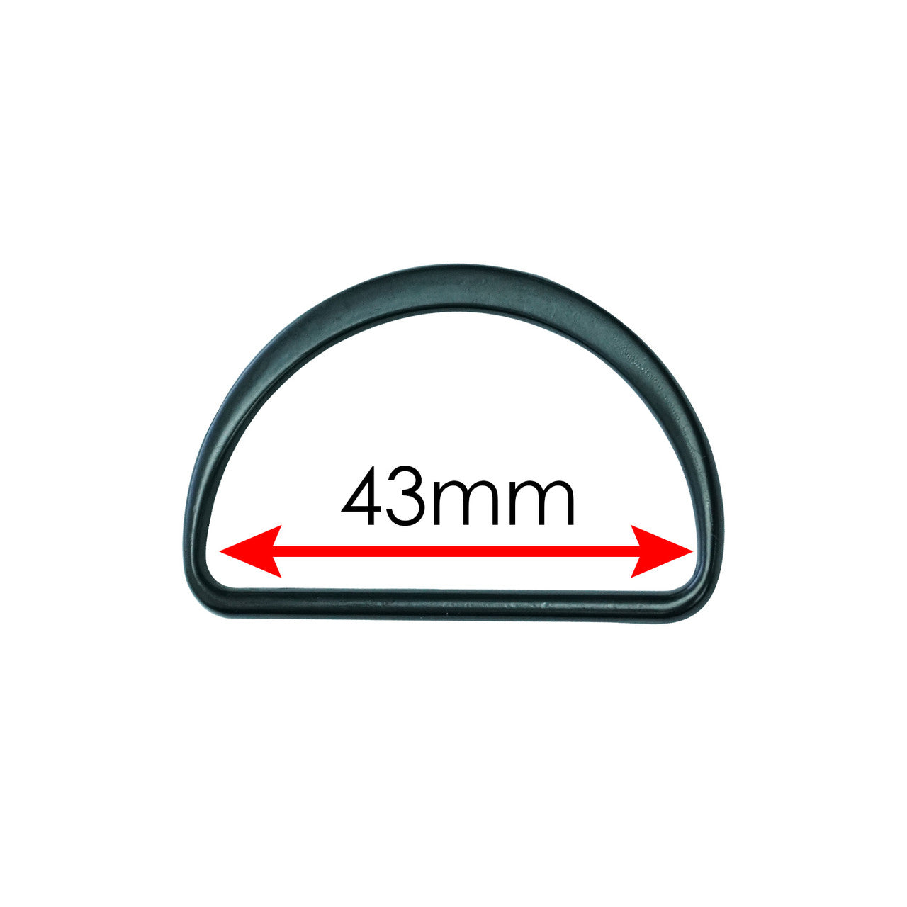 43mm Welded Metal D Ring Fasteners Buckle (Pack of 10)