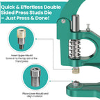 12.5mm Double Sided Press Studs Die Set for Green Machine Hand Press