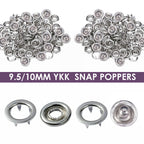 YKK Prong Ring Snap Poppers (Pack of 10)