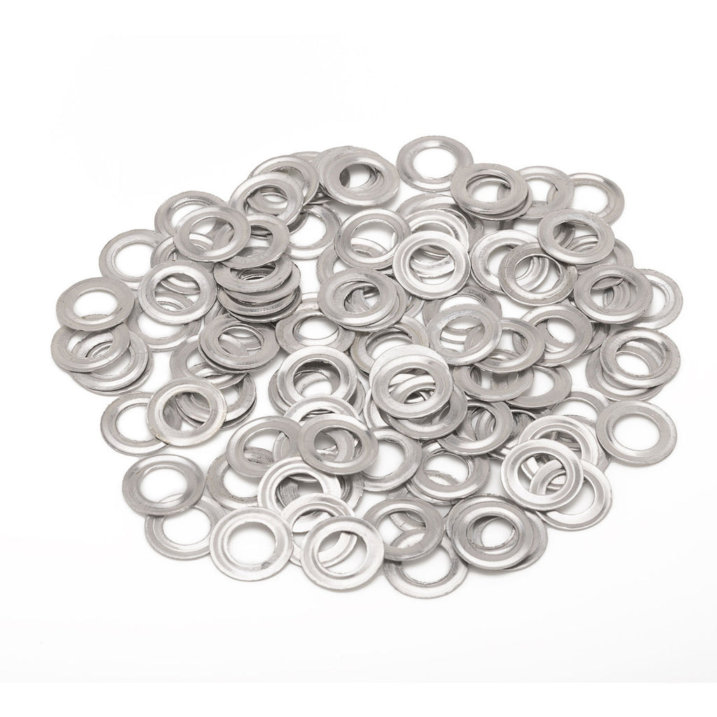 6.5mm Iron Eyelets Grommets with Aluminium Washers (Pack of 50)