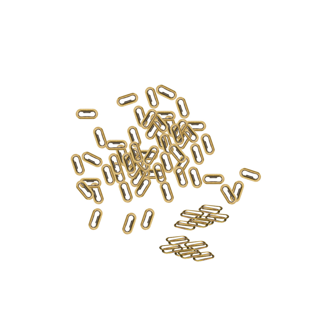 Brass Oval Eyelets with Washers – Pack of 50