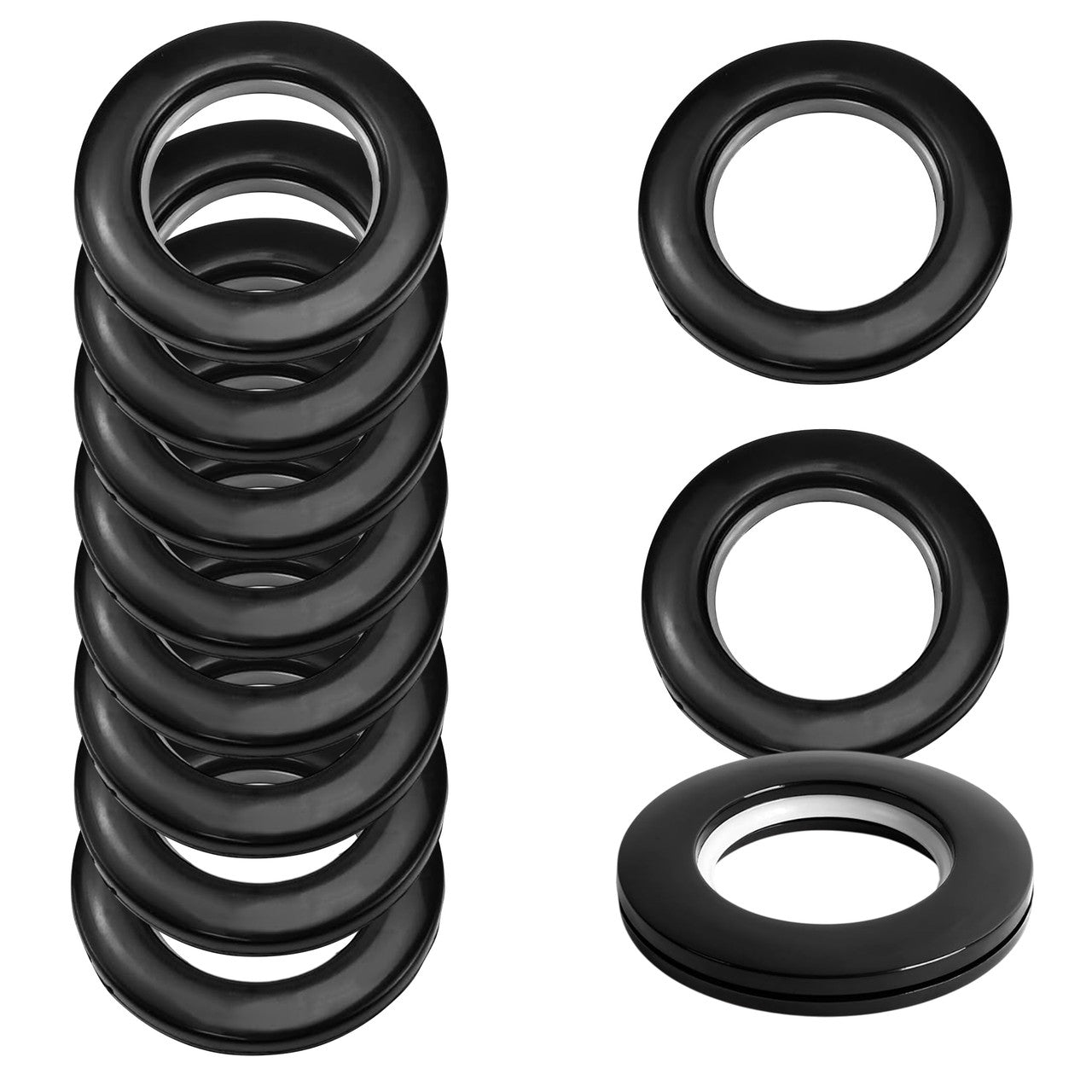 42mm Large Round Plastic Curtain Eyelets Pack 10