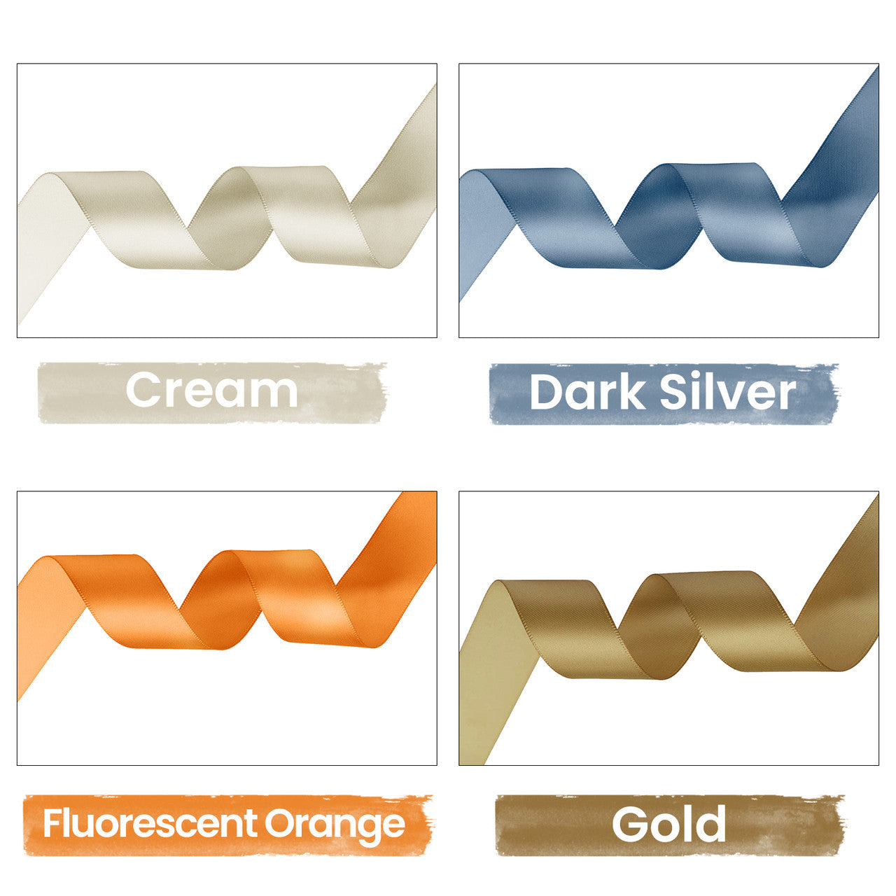 1m Double Sided Satin Ribbon