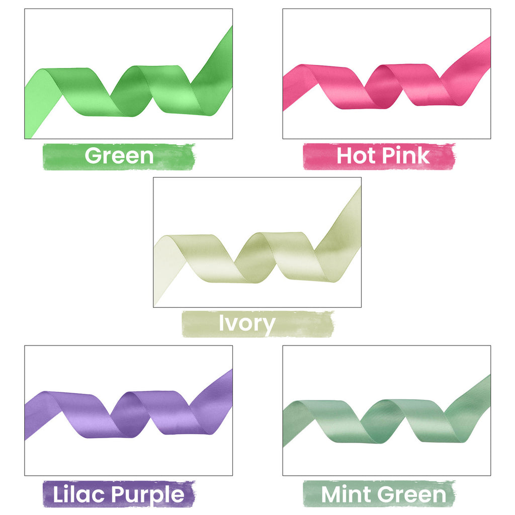 1m Double Sided Satin Ribbon