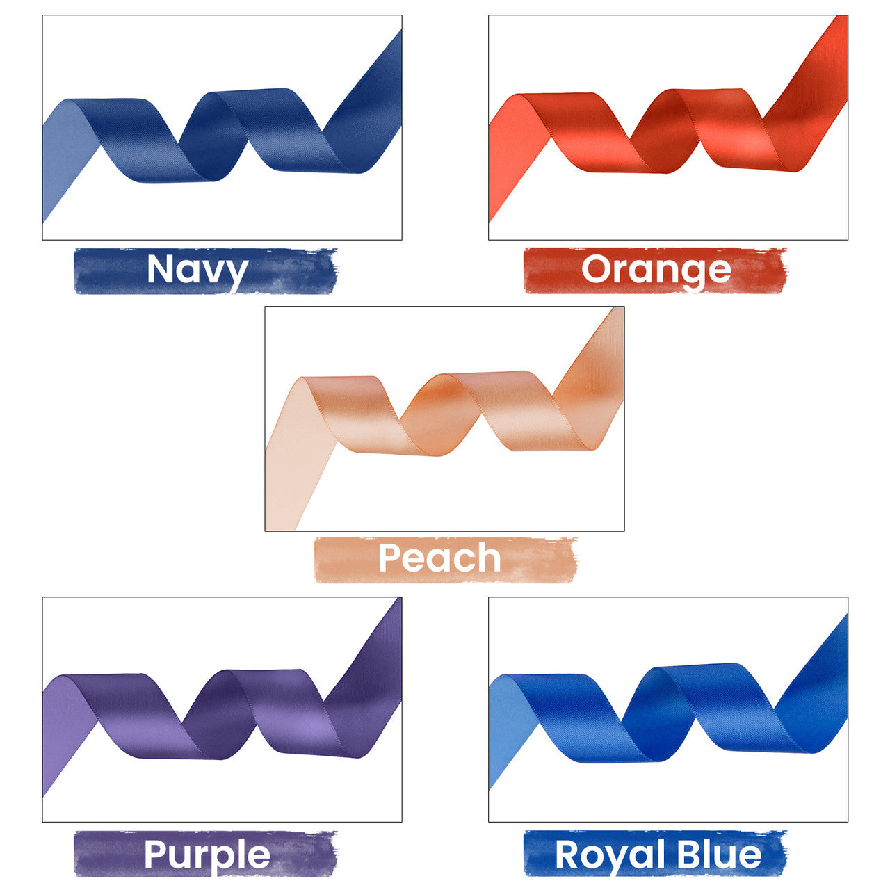 1m Double Sided Satin Ribbon